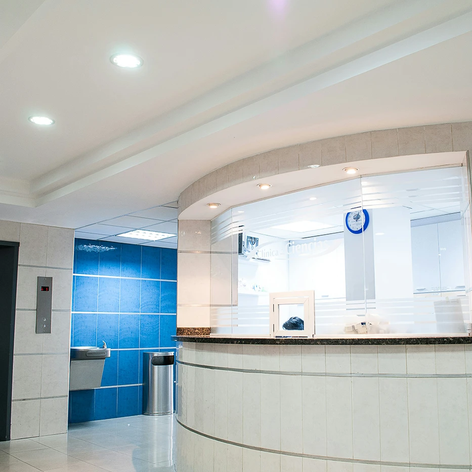 Medical office front desk area