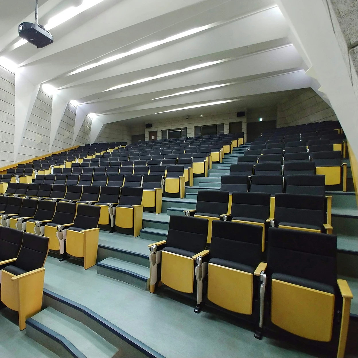 Interior of a college classroom
